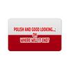 Makoroni - POLISH AND GOOD LOOKING; OH WHERE WILL IT END Polish Polonia Des#2 Refrigerator Wall Magnet 2x3 inc view 1