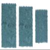 Home Weavers Bell Flower Collection 100% Cotton Tufted Bath Rugs, Extra Soft and Absorbent Bath Rugs, Non-Slip Bath Mats, Machine Washable, Bath Mats for Bathroom Floor and Tub, 3 Piece Set, Blue view 2