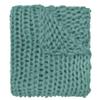 1 Piece Casual Acrylic Chunky Knit Blanket Classic Solid Color Braid Like Visual Textured Muted Teal Throw Blanket Expertly Crafted Yarn Durable Warm Decorative All Season Cozy Comfy 50x40 Blanket view 2
