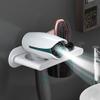 Bathroom Shelves WFF Bathroom Shelf, Wall-Mounted Bracket, Hair Dryer, Comb Stand, Household Storage Box (Color : A) view 4