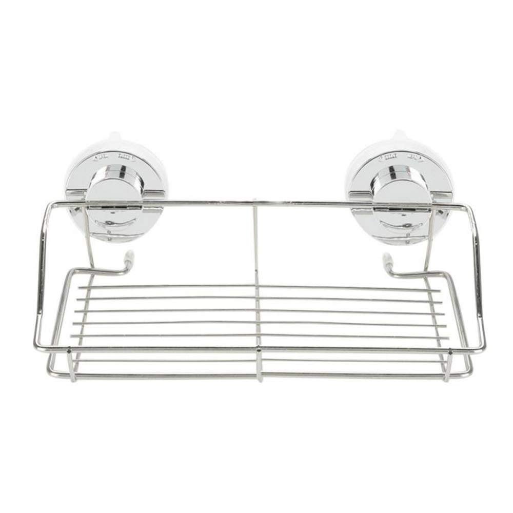 Bathroom Shelves WFF Bathroom Basket, Bathroom Shelf, Shower Corner Basket, Removable Wall-Mounted Storage Rack, with Suction Cup