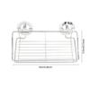 Bathroom Shelves WFF Bathroom Basket, Bathroom Shelf, Shower Corner Basket, Removable Wall-Mounted Storage Rack, with Suction Cup view 2