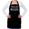 Geek Life: Like Normal Life But With Dragons - Unisex Adult Kitchen/BBQ Apron - Black - One Size view 1