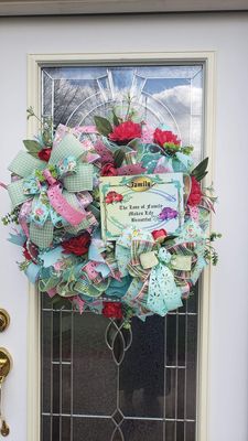 Family Wreath, Spring Wreath for Family, Love of Family