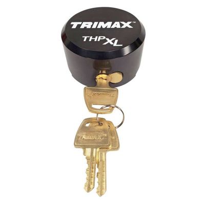Trimax, (THPXLALBK), Black, Solid Aluminum Hockey Puck Internal Shackle Lock, Universal Fit