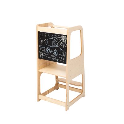 Adjustable Toddler Kitchen tower, Convertible Kitchen Observation Tower, toddler Kitchen Stool, Toddler Step Stool, Kids Step stool, Montessori Furniture, Bathroom Step Stool