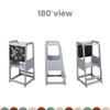 Adjustable Toddler Kitchen tower, Convertible Kitchen Observation Tower, toddler Kitchen Stool, Toddler Step Stool, Kids Step stool, Montessori Furniture, Bathroom Step Stool view 3