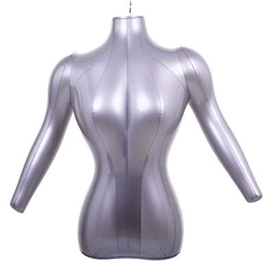 ZHONGJIUYUAN Inflatable Female Half Body Mannequin Torso Top Model Shirt Clothing Display Props