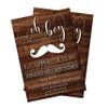 Little Man Baby Shower Invitations | Mustache Baby Shower Invitation | Little Man Mustache Shower Invitation | Boy Baby Shower view 1