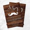 Little Man Baby Shower Invitations | Mustache Baby Shower Invitation | Little Man Mustache Shower Invitation | Boy Baby Shower view 3
