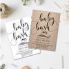 Baby Bash Shower Invites | Baby Brewing Shower Invitation | Rustic Baby Shower | Couples Baby Shower | Baby Bash Invites | Kraft | Craft view 4