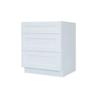 Thaweesuk Shop White 24 inch Kitchen Bathroom Vanity Shaker Cabinet Door Base Wall New Birch Solid Wood Hardwood Plywood 24" Wide x 34 1/2" High x 24" Deep of Set view 1