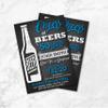 Cheers & Beers Birthday Invitations | Cheers and Beers Invites | Rustic Surprise Birthday | 30th 40th 50th 60th 70th Birthday | Retro | Beer view 3