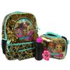 L.O.L. Surprise 5 Piece Backpack Set for Girls, O.M.G. Brush Glitter Sequin 16" School Bag, Black and Gold view 1