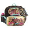 L.O.L. Surprise 5 Piece Backpack Set for Girls, O.M.G. Brush Glitter Sequin 16" School Bag, Black and Gold view 4