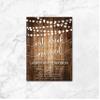 Rustic Engagement Invitation | Eat Drink Soon to Be Married | Engagement Party | String Lights | Wood | Country | Engagement Invites view 2