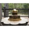 Modefa Islamic Turkish Home Decor Showpiece Gift Al Aqsa Mosque Dome of The Rock Jerusalem Replica (Gold) view 2