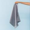 Caldo Linen Dinner Napkins - Soft and Durable Cloth - 4 Pack - 20x20 inch (Grey) view 3