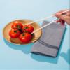 Caldo Linen Dinner Napkins - Soft and Durable Cloth - 4 Pack - 20x20 inch (Grey) view 4