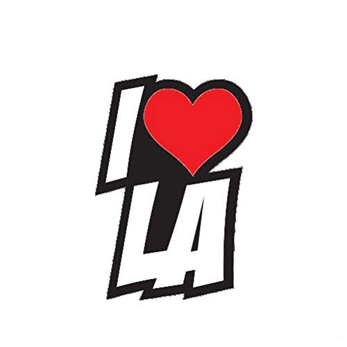 MAGNET I Love La Heart Los Angeles Magnetic Vinyl Car Fridge Sticks to any Metal Surface 5"