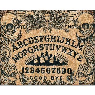 Vintage Ouija Board by Shayne of the Dead Semi-Gloss Fine Wall Art Print