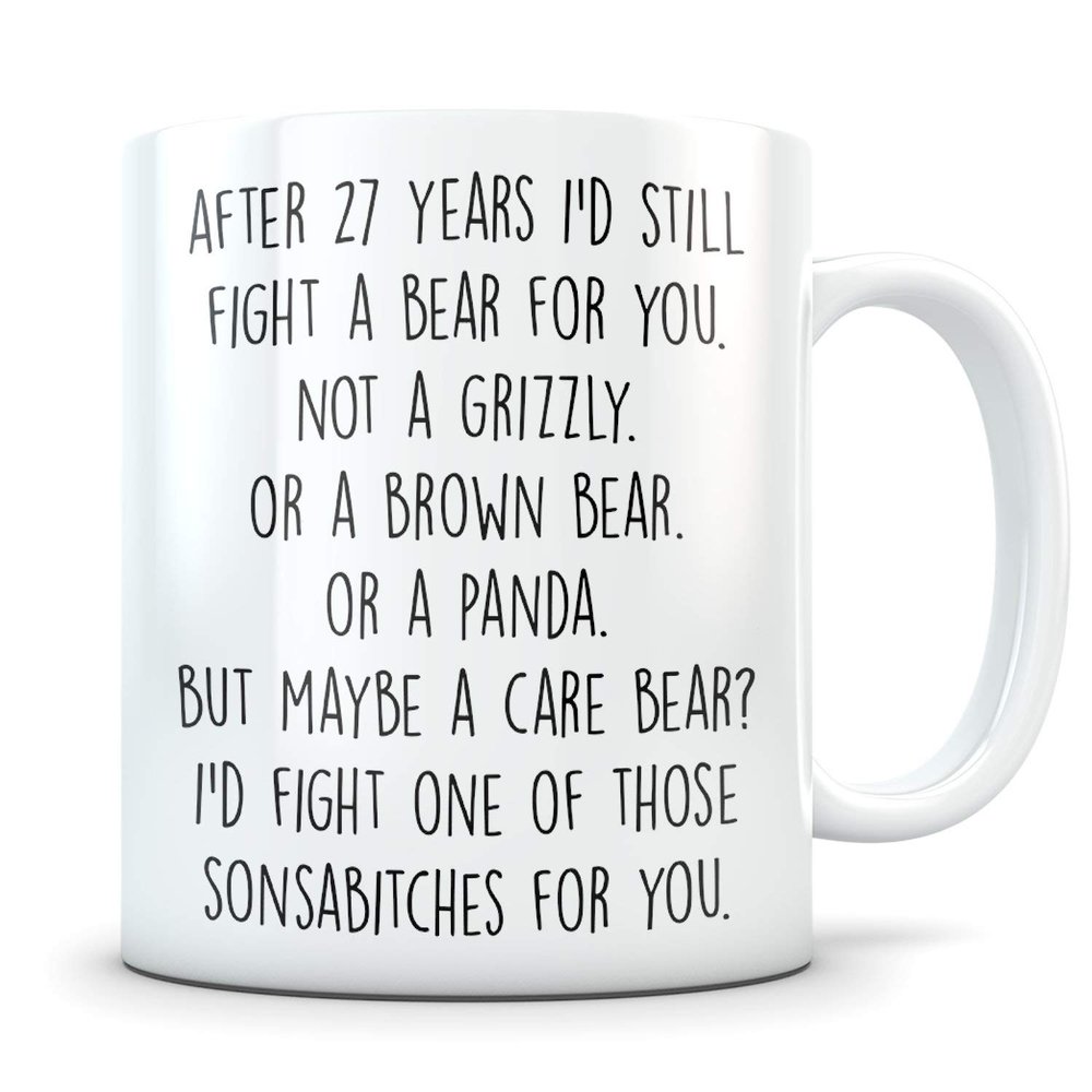 27th anniversary mug for women, 27th anniversary mug for her, 27 anniversary, 27 year anniversary, 27th wedding anniversary