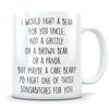 Best uncle Mug, best uncle gift, worlds best uncle gifts, best uncle ever gifts, gift for uncle, funny uncle coffee mug, funcle gift view 1