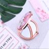Bridesmaid Gifts Rose Gold Floral Pocket Mirrors For Bridal Party Wedding Favors Mother of Bride Maid of Honor (Set 3) view 3