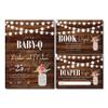 Baby-Q Shower Invitations | Baby-Q Invitations | Baby Q | String Lights | Couples Baby Shower | Baby BBQ | BabyQ Invitation | Mason Jar view 1