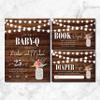 Baby-Q Shower Invitations | Baby-Q Invitations | Baby Q | String Lights | Couples Baby Shower | Baby BBQ | BabyQ Invitation | Mason Jar view 4