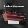 HealthyShelf Deep Spicy Red ABS Plastic MultiFold Paper Towel Dispenser - Handy Wall Mount, Multi-Use Decorative Shelf Dispenser for Bath, Kitchen, Laundry Room view 2