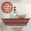 HealthyShelf Deep Spicy Red ABS Plastic MultiFold Paper Towel Dispenser - Handy Wall Mount, Multi-Use Decorative Shelf Dispenser for Bath, Kitchen, Laundry Room view 3