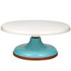 ABS Plastic Cake Turntable,Revolving Cake Stand Cake Decorating Stand,Turns Smoothly Revolving Cake Stand White Cake Decorating Display Stand view 1