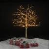LAMPHOME 4FT 160 LED Golden Tree Light for Wedding Party Living Room Hotel Patio Lawn,Warm White view 4