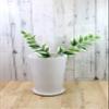 29093 Flower Base Candle Holder, 6 Size, Round, H 11.0 x Diameter 7.3 inches (28 x 18.5 cm), White (with Saucer) view 4