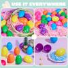 JOYIN 3.15" Easter Eggs, Large Fillable Plastic Eggs Empty Colorful Bright Eggshells with Hinge for Easter Hunt, Filling Treats, Party Favor, Basket Stuffers, Classroom Prize Supplies, 100PCS view 4
