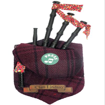 Lindsay Clan Musical Bagpipe Fridge Magnet, Made in Scotland