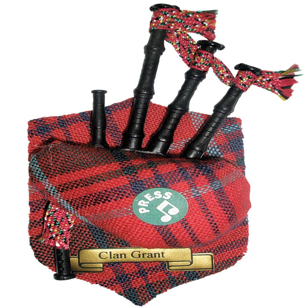 Grant Clan Musical Bagpipe Fridge Magnet, Made in Scotland