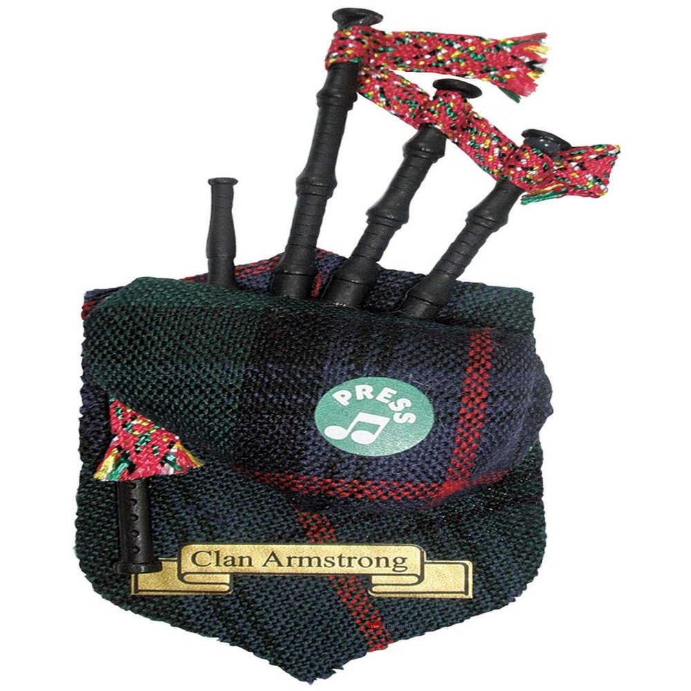 Armstrong Clan Musical Bagpipe Fridge Magnet, Made in Scotland