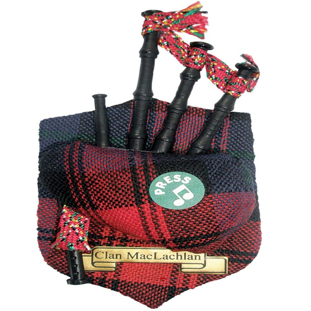 MacLachlan Clan Musical Bagpipe Fridge Magnet, Made in Scotland