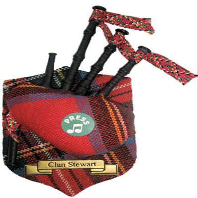 Stewart Clan Musical Bagpipe Fridge Magnet, Made in Scotland