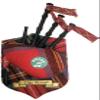 Stewart Clan Musical Bagpipe Fridge Magnet, Made in Scotland view 1