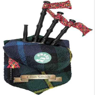 Smith Clan Musical Bagpipe Fridge Magnet, Made in Scotland