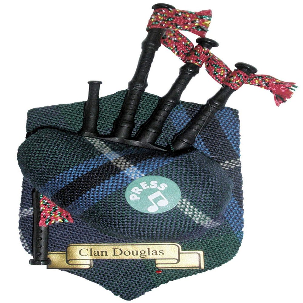Douglas Clan Musical Bagpipe Fridge Magnet, Made in Scotland