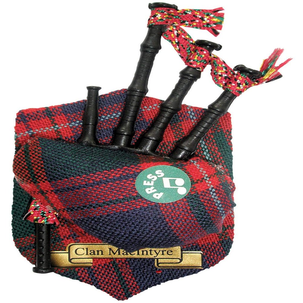 MacIntyre Clan Musical Bagpipe Fridge Magnet, Made in Scotland