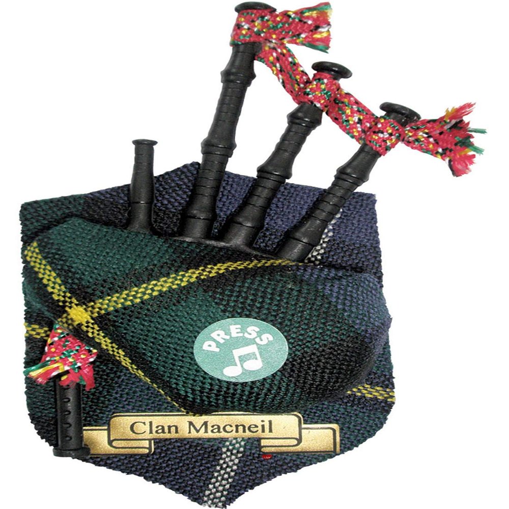 MacNeil Clan Musical Bagpipe Fridge Magnet, Made in Scotland