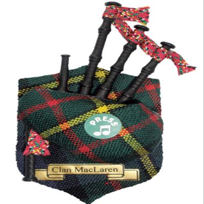 MacLaren Clan Musical Bagpipe Fridge Magnet, Made in Scotland