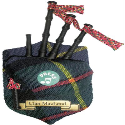 MacLeod Clan Musical Bagpipe Fridge Magnet, Made in Scotland