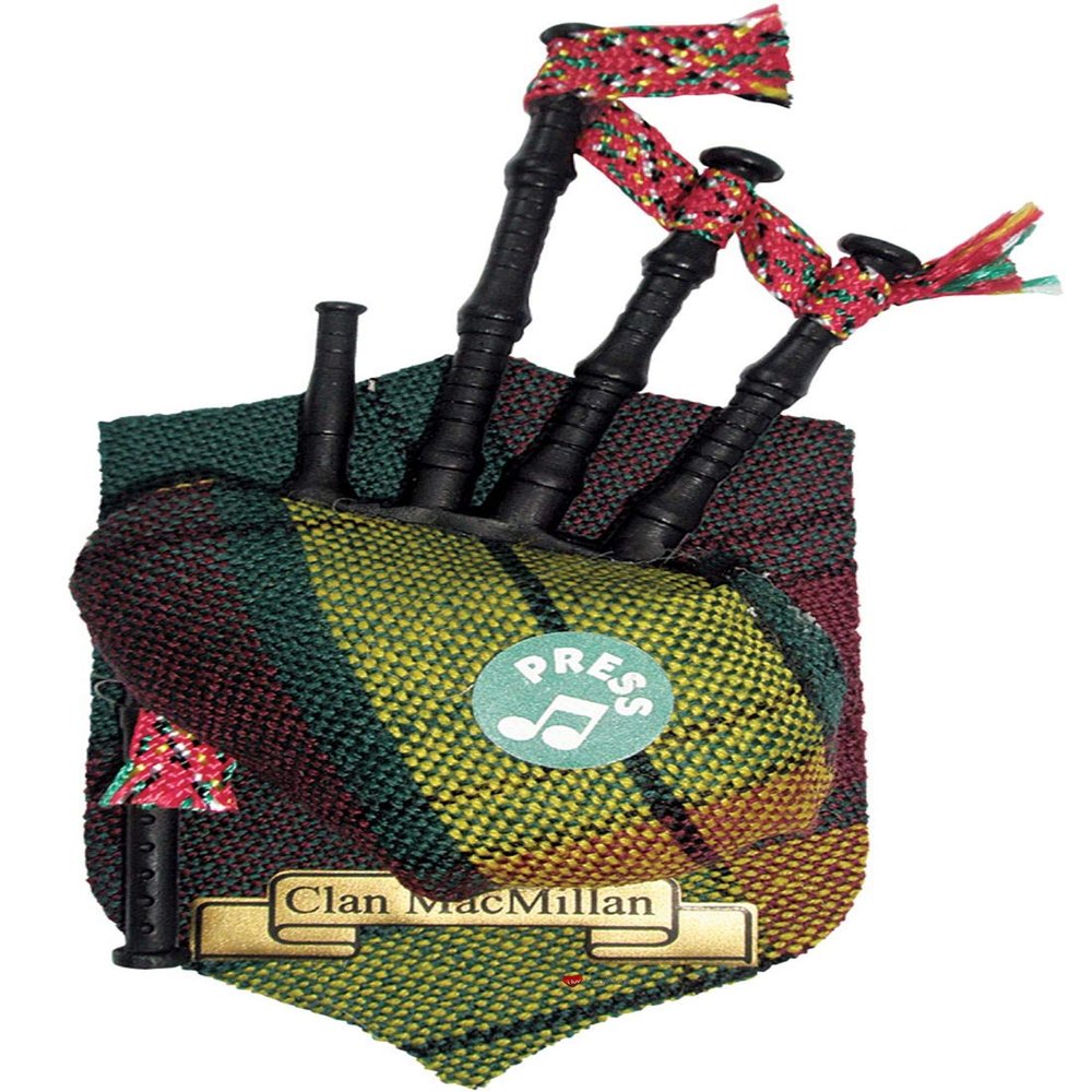 MacMillan Clan Musical Bagpipe Fridge Magnet, Made in Scotland
