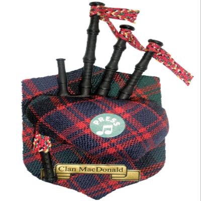 MacDonald Clan Musical Bagpipe Fridge Magnet, Made in Scotland